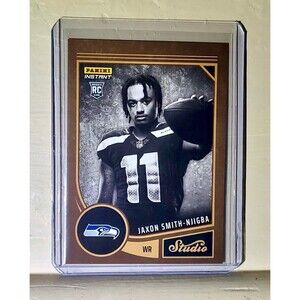 Jaxon Smith-Njigba 2023 Panini NFL Studio Rookies #27 Rookie Card 1/370